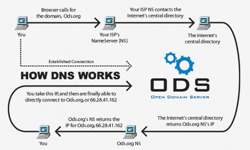 DNS Diagram - How DNS works | Brain Knowledge